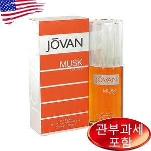 Jovan Musk 3 oz Cologne Spay MEN 코티, 1개, 88ml