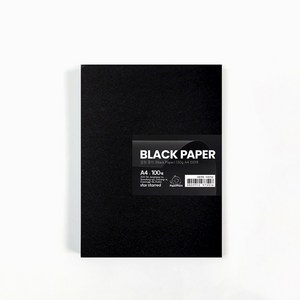 PapePhant 검정 종이 (Black Pape), 130g A4 100매