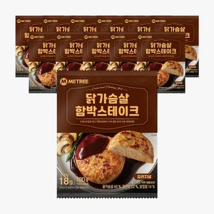 미트리 닭가슴살 함박스테이크 오리지널 100g, 12개