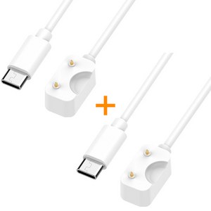 엔터콘 갤럭시핏3 충전 케이블 충전기, 6. USB C 화이트 + USB C 화이트