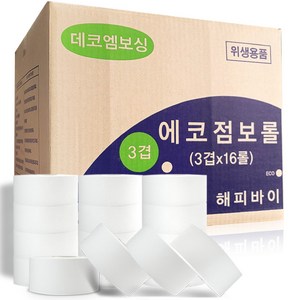 에코 점보롤 3겹 60m, 1box, 16롤