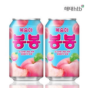 복숭아 봉봉, 340ml, 24개