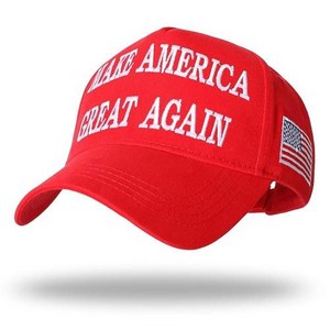 MAGA 모자 트럼프 2024 자수 Make Ameica Geat Again 도널드 트럼프 슬로건 모자와