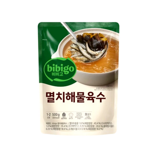 비비고 진국육수 멸치해물, 500g, 4개