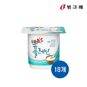 빙그레 요플레 플레인 85g 18개