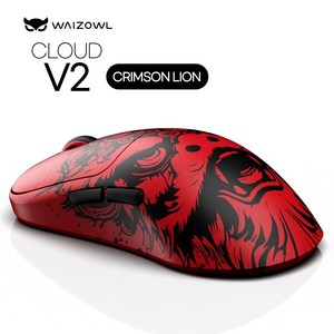 와이즈아울 OGM PRO V2 CLOUD V2 컨트롤 게이밍 마우스, CLOUD V2 CRIMSON LION