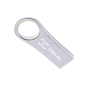 에스티원테크 ST80 USB 메모리 메탈 스틱, 4GB, 실버