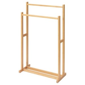 이케아 로그룬드 수건스탠드+레일2 내추럴 47x75cm 대나무, 1개