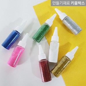 반짝이가루 BEST 7색 35ml, 은색