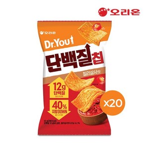 오리온 닥터유 단백질칩 칠리살사맛(60g), 60g, 20개