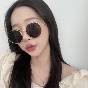 VANANA2 유니섹스 슬림 메탈 원형 선글라스 아이웨어