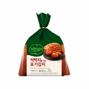 비비고 석박지를 넣은 포기김치, 1개, 3kg