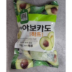 냉동 아보카도 하프컷 1KG 다이스, 1개