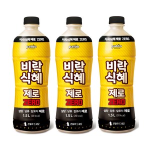 팔도 비락식혜 제로, 1.5L, 3개