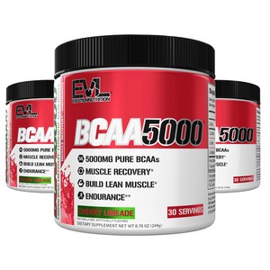 EVLUTIONNUTRITION BCAA 5000mg, 3개, 249g