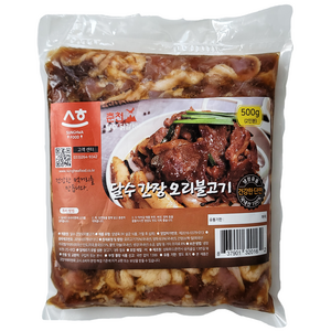 달수 간장오리불고기 500g (냉장오리+수제양념) 주문당일제조발송, 1개