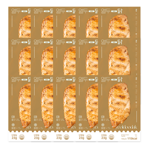 [열두닭] 오븐으로만 조리한 닭가슴살 갈릭맛, 20개, 100g