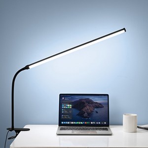 ZOZOFO LED 스탠드 집게형 조명 삼색변광, 58cm, 흰색