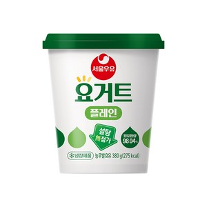 서울우유 요거트 플레인 380g 신제품, 6개