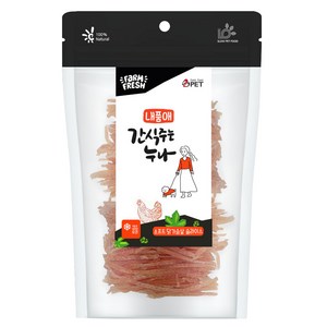 내품애 간식주는 누나 소프트 닭가슴살 슬라이스 180g, 3개