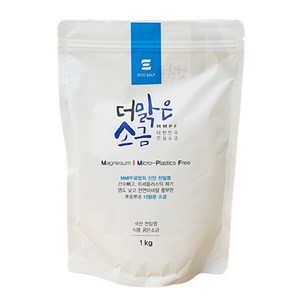 에코솔트 국산 더맑은 굵은소금 1kg 미세플라스틱 제거 천일염 소금, 1개