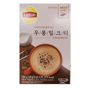 립톤 우롱 밀크티, 19g, 10개입, 1개