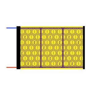 PTC그래핀 면상필름 전선연결반제품 50폭 (슬리브형), 1m 50cm