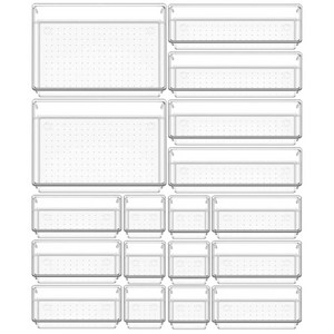수흥 다용도 투명 서랍 정리 보관함 주방 사무용품 욕실 화장품 옷 K7 18세트, 18개