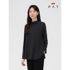 PAT 배색 스티치 터틀텍 티셔츠 MI85402