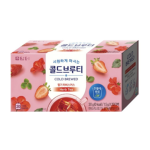 담터 콜드브루티 딸기 히비스커스, 1.5g, 1개입, 20개