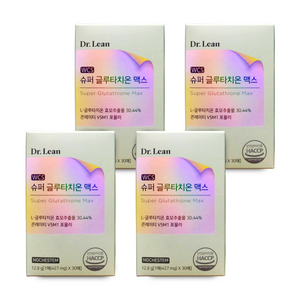 닥터린 슈퍼 글루타치온 맥스 글루타치온 427mg X 30매, 12.8g, 4박스