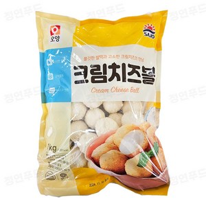 사조 오양 크림 치즈볼 1kg(25gx40개), 1kg, 1개