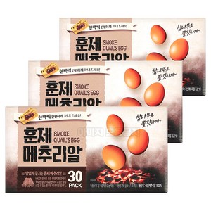 훈제 메추리알, 90개, 15g