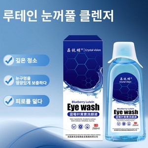 [초대용량]눈꺼풀 클렌저 아이케어 단백질제거제 눈피로 완화 아이컵 세척기 증정, 1개, 260ml