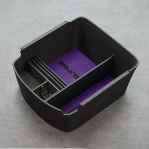 셀토스 컬러 감성 차량용 수납함 콘솔트레이, 4. Purple_Black(퍼플_블랙), 자동식 주차 브레이크