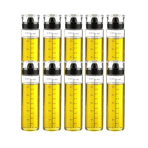 시노글라스 실리콘 오일병 블랙 2p 세트, 320ml, 10개