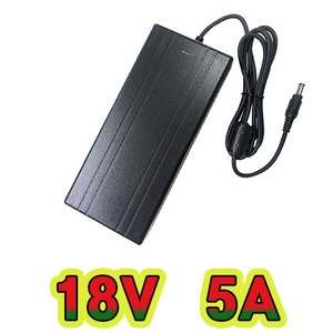 순흥전기 어댑터 18V 5A 접지형(INLET) SMPS 5000mA 어댑터 아답터 직류전원장치, SH-1850A, 1개