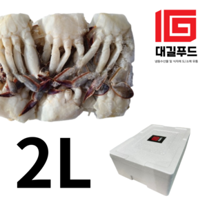 대길푸드 절단꽃게 (냉동) 5.4kg (450g 12팩) 2개, 2박스, 2L사이즈