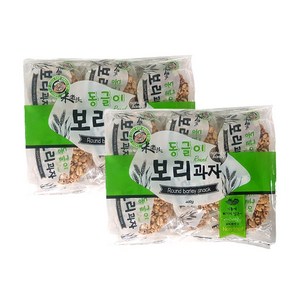 엉클팝 동글이 보리과자, 400g, 2개