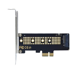 M.2 NVME SSD에서 PCIE 3.0 x16/x8/x4/x1 데스크탑 솔리드 스테이트 드라이브 어댑터 카드, PCI EX1 인터페이스, 01 PCI Ex1 인터페이스