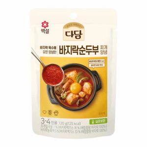 다담 순두부찌개 양념, 130g, 5개