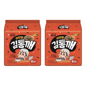 농심 라면왕 김통깨 100g, 8개