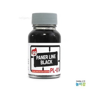 아이피피IPP 에나멜도료 PL-01 패널라인 블랙 먹선 60ml, 1개