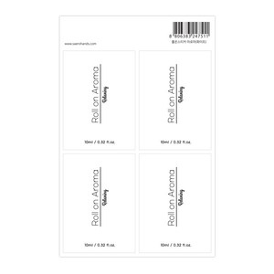 새로핸즈 롤온스티커 아로마 화이트 (3입12매), 단품, 12개