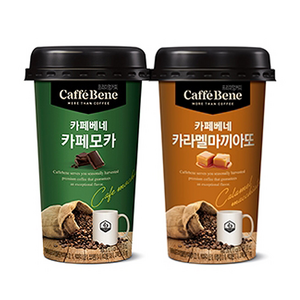 카페베네 카라멜마끼아또10컵+카페모카10컵, 20개, 200ml