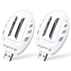 이지미톡 USB 휴대용 모기 퇴치 훈증기, 2개