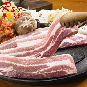 [루루축산] 돼지고기 삼겹살 1+1행사 구이용 500g+500g 총 1kg (오스트리아산), 1개