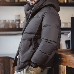 남성 패딩 아메리칸 빈티지 오일 왁스 점퍼 탈부착 후드 도톰 하이넥 코트 겨울 Winte Down Jacket TS2307006