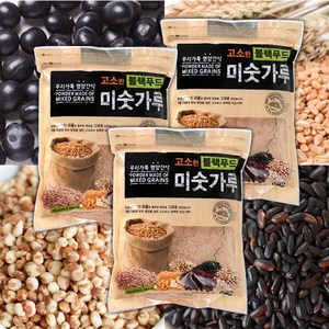 대주식품 고소한 블랙푸드 미숫가루, 1kg, 3개