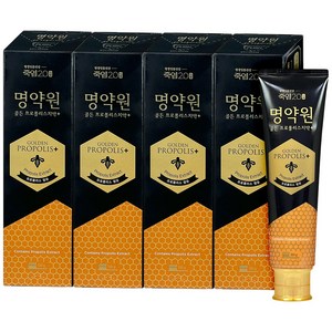 죽염 명약원 골든 프로폴리스 치약 120g, 4개